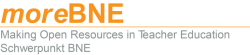 Schriftzug moreBNE
